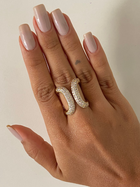 Anel Max Cravejado Regulável