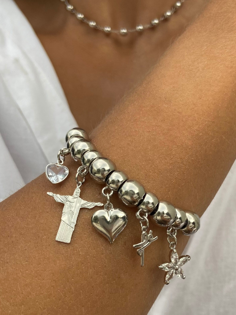 Pulseira Berloques Fé