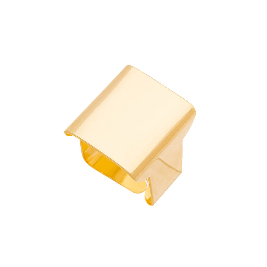 Anel Quadrado Regulável Liso