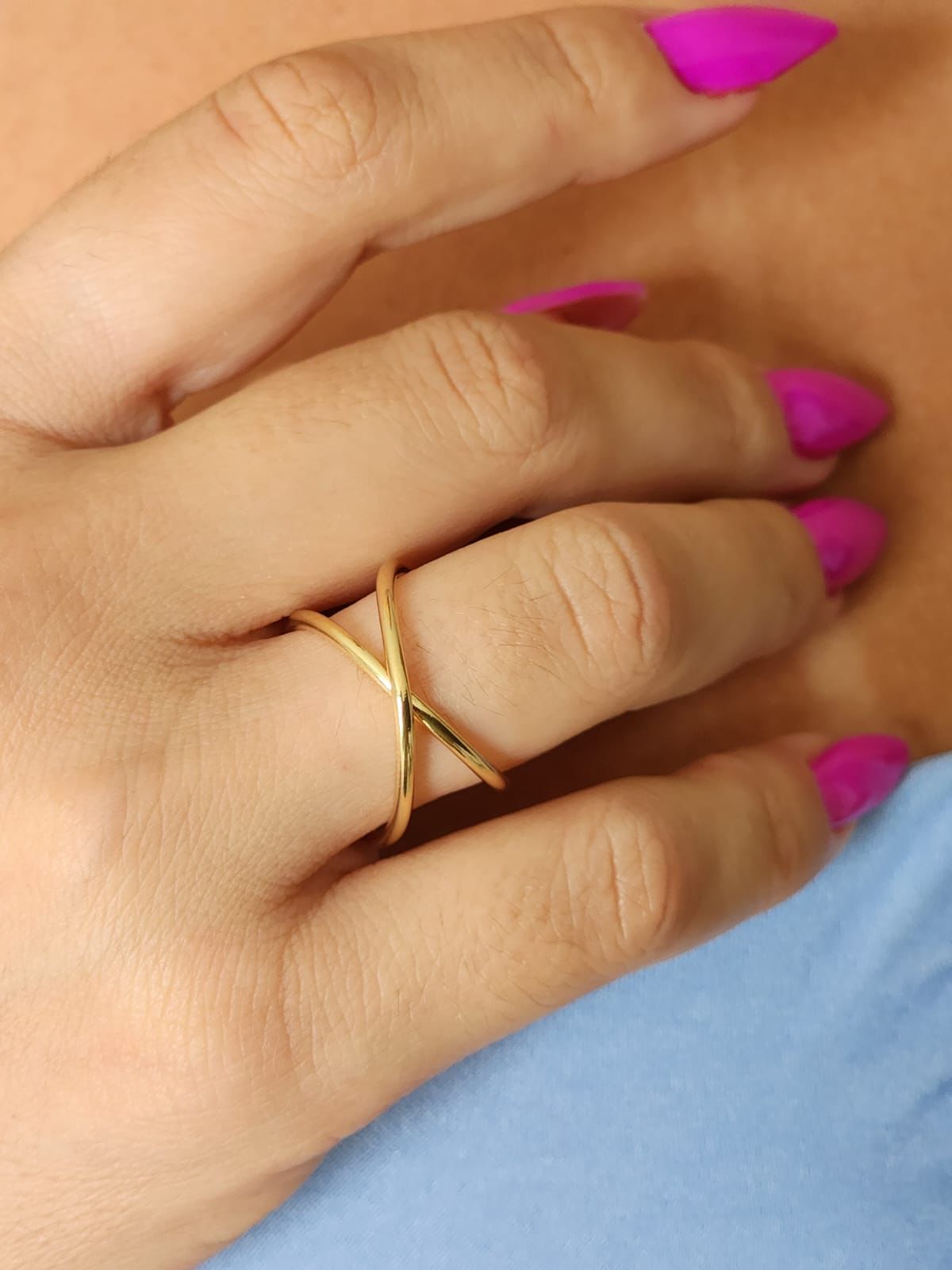 Anel Infinito Fio Duplo Liso Regulável