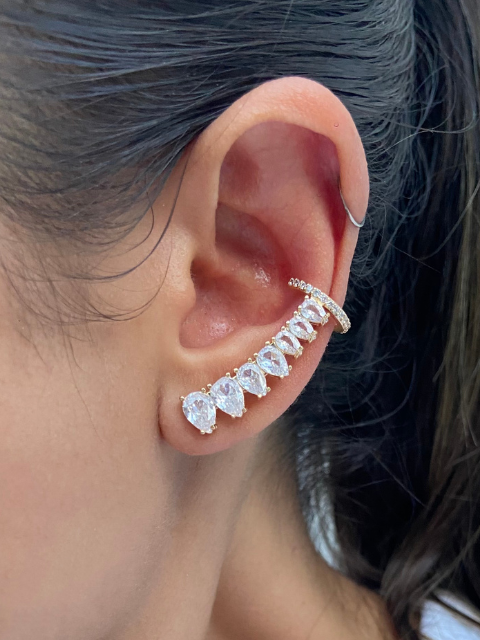 Brinco Gota Ear Cuff