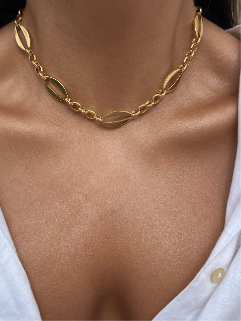 Colar Elos Ovais Búzios