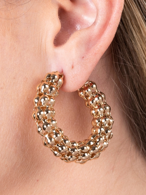 Brinco Argola Pipoca Grosso