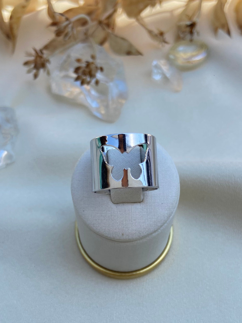 Anel Borboleta Regulável Liso