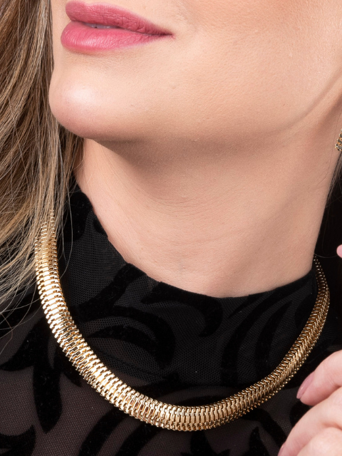 Colar Malha Média Vazada