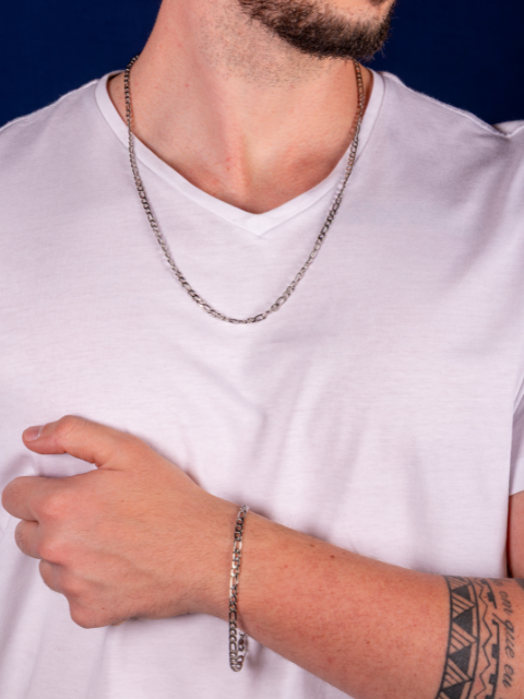 Corrente Elos Grumet Fina Aço Inox