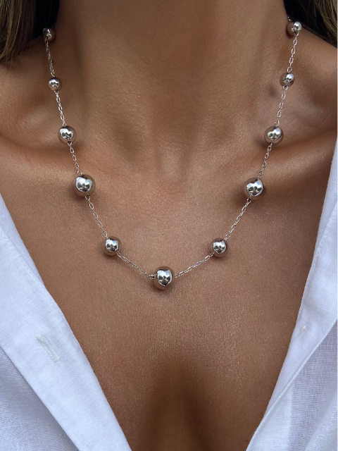 Colar Bolas Grandes