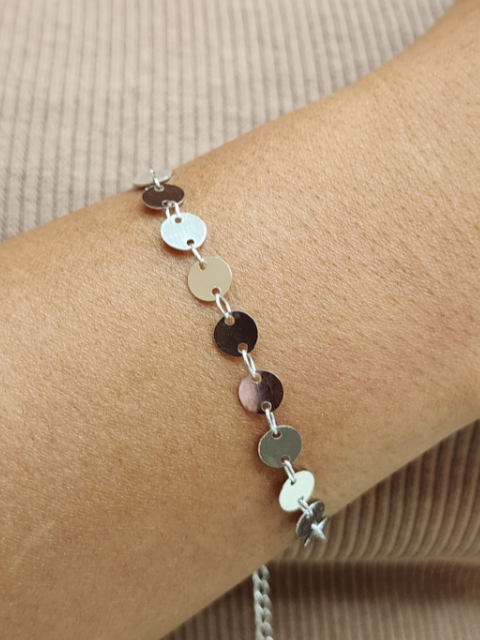 Pulseira Medalhinhas Liso