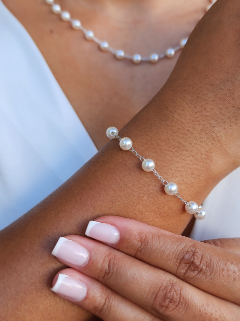 Pulseira Pérolas Delicadas