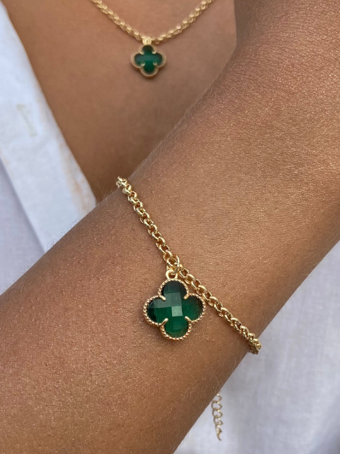 Pulseira Pingente Trevo