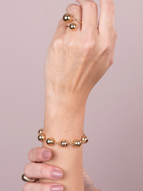 Pulseira Bolas Médias Liso