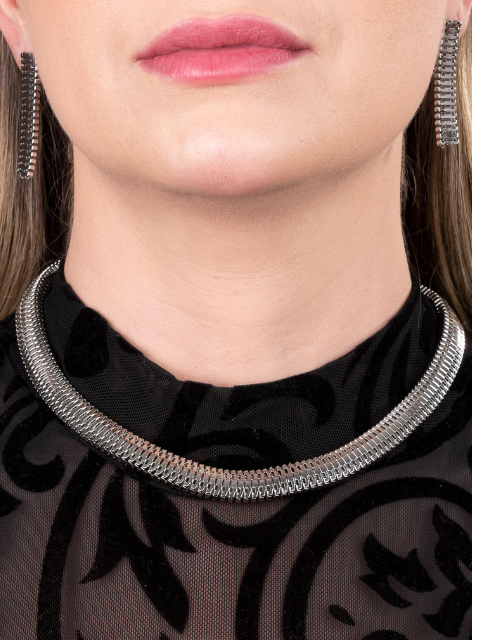 Colar Malha Média Vazada