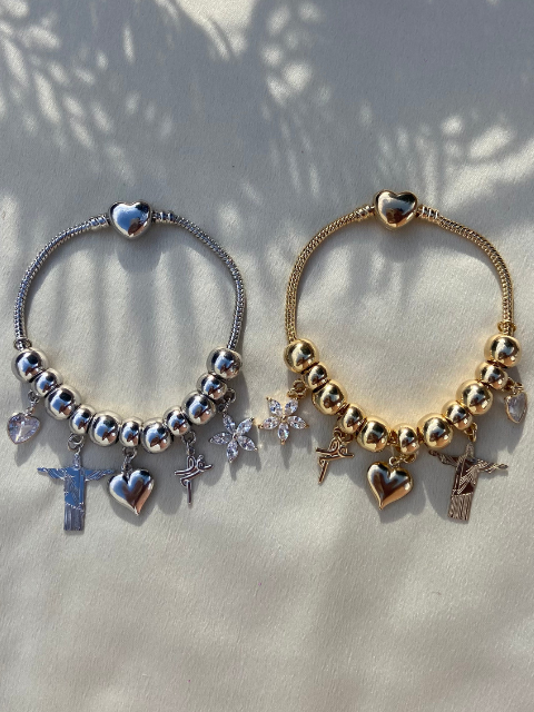 Pulseira Berloques Fé