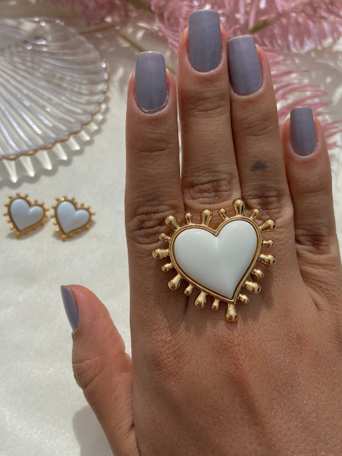 Anel Coração Inspiração Maria Dolores