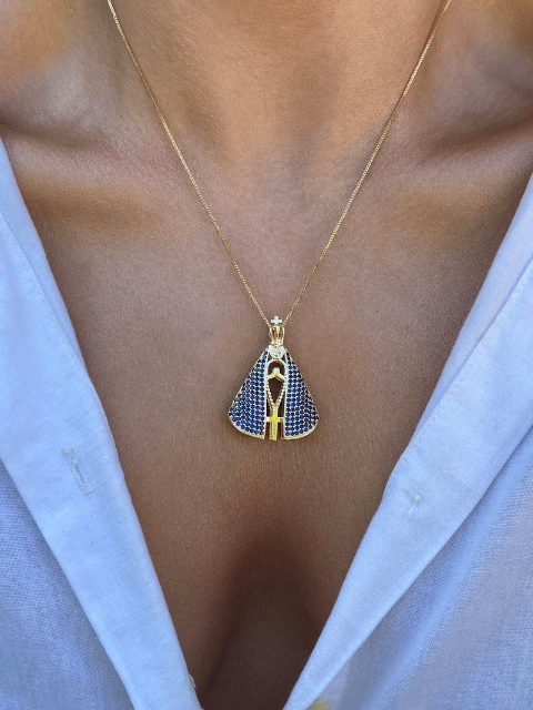 Colar Nossa Senhora Dupla Face G