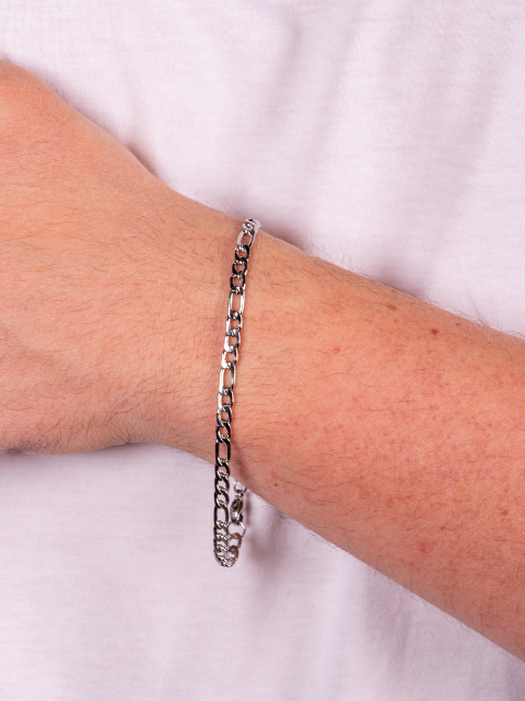 Pulseira Masculina Elos Grumet Aço Inox