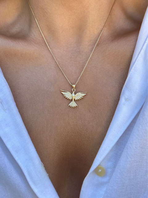 Colar Pingente Espirito Santo Médio