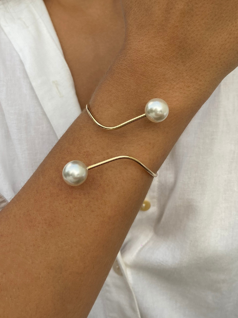 Bracelete Duas Pérolas