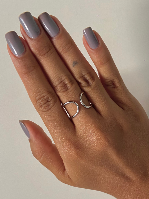 Anel Infinito Fio Duplo Liso Regulável