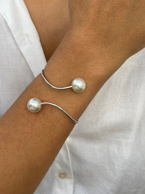 Bracelete Duas Pérolas