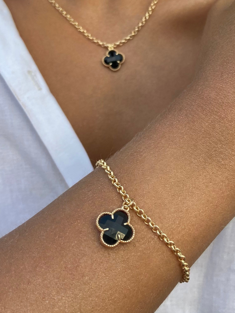 Pulseira Pingente Trevo