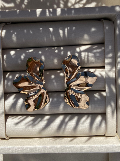 Brinco Meia Flor Orgânico Liso