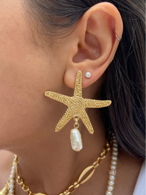 Brinco Estrela do Mar Pérola