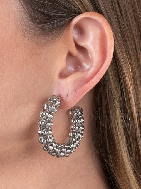 Brinco Argola Pipoca Grosso