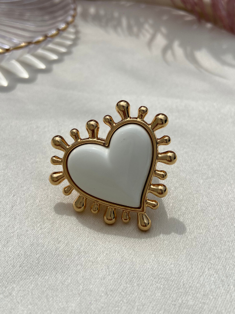 Anel Coração Inspiração Maria Dolores