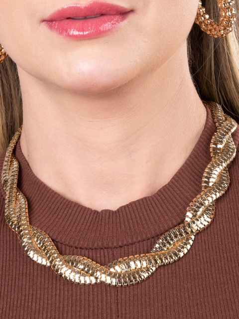 Colar Malha Trançada