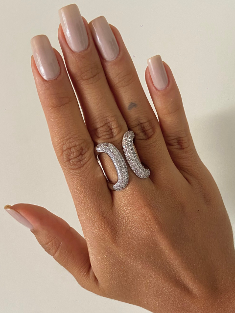 Anel Max Cravejado Regulável