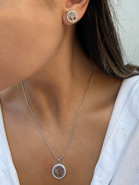 Conjunto Árvore Da Vida Cravejado