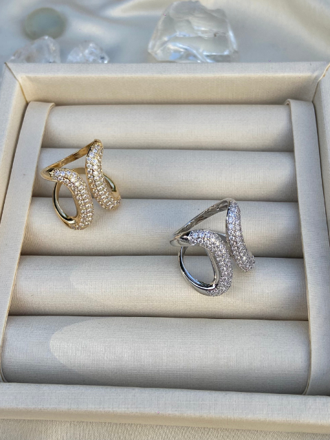 Anel Max Cravejado Regulável