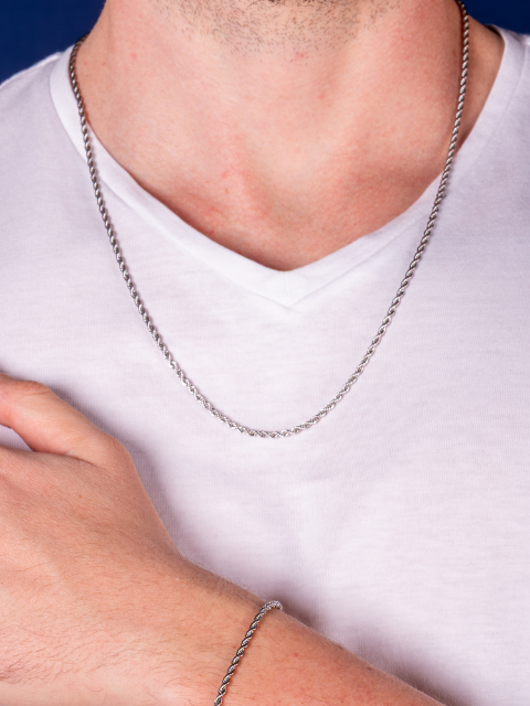 Corrente Cordão Baiano Aço Inox