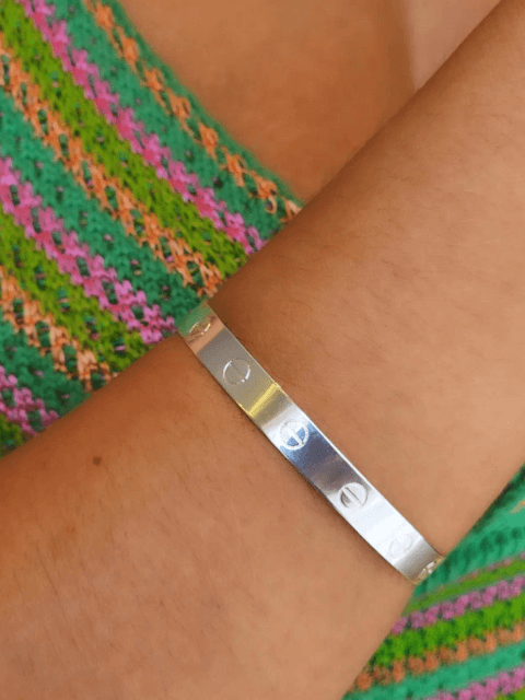 Bracelete Inspiração Cartier Regulável Liso