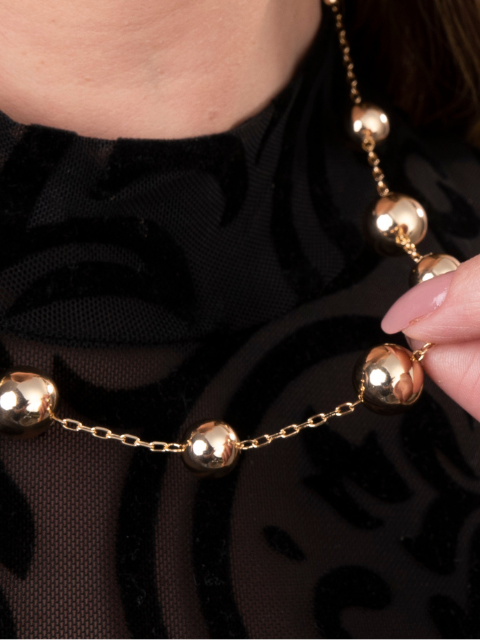 Colar Bolas Grandes