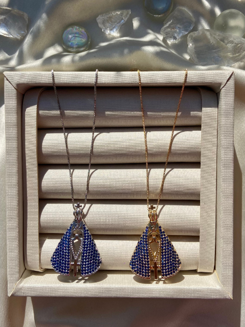 Colar Nossa Senhora Dupla Face G