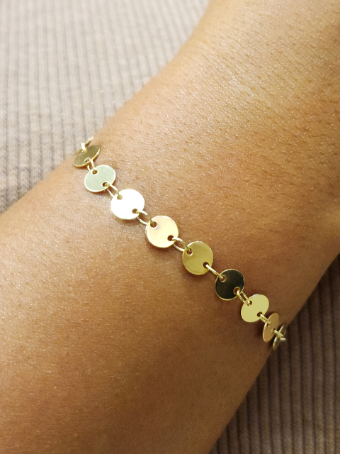Pulseira Medalhinhas Liso