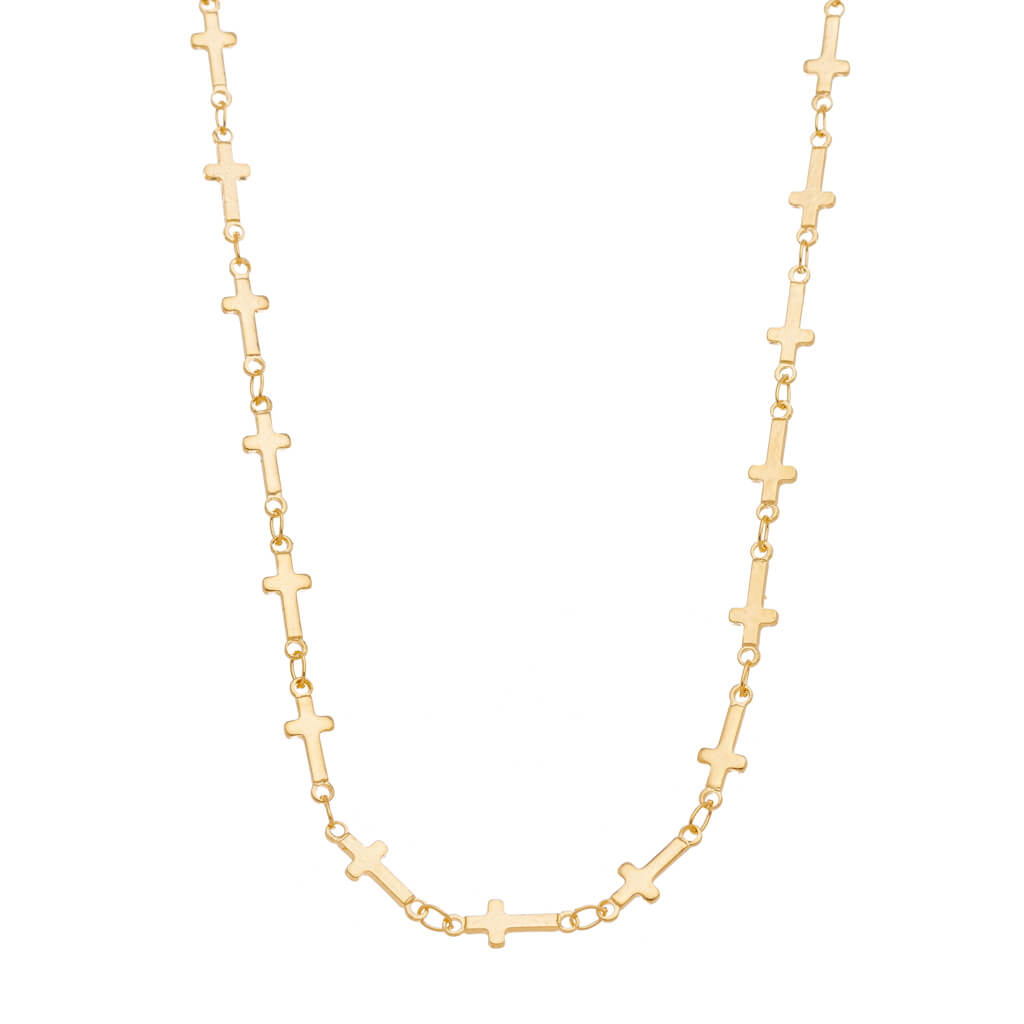 Colar longo Cruz Liso